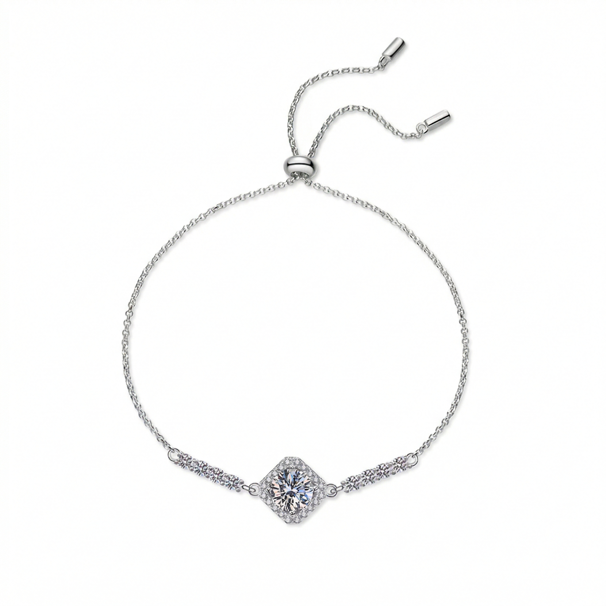 צמידי כסף 925 משובצים מויסנייט | Joli Jewels