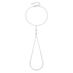 צמיד ג'אדי משולש טיפות | כסף 925 | זרקון
